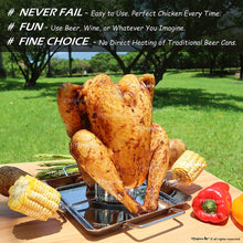 Load image into Gallery viewer, Meykers® Beer Can Chicken Holder - Vertical Chicken Stand for Grill, Smoker, Oven - Best Gift for BBQ Lover
