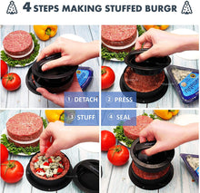 Load image into Gallery viewer, Meykers® 3-in1 Burger Press & 100 Patty Paper Set - for Stuffed Burger