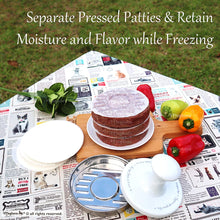 Load image into Gallery viewer, Meykers® Wax Patty Papers 500 Pack - for 5inch Burger Press