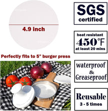 Load image into Gallery viewer, Meykers® Wax Patty Papers 500 Pack - for 5inch Burger Press