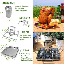 Load image into Gallery viewer, Meykers® Beer Can Chicken Holder - Vertical Chicken Stand for Grill, Smoker, Oven - Best Gift for BBQ Lover
