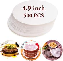 Load image into Gallery viewer, Meykers® Wax Patty Papers 500 Pack - for 5inch Burger Press
